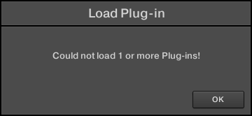 maschine could not load plugin