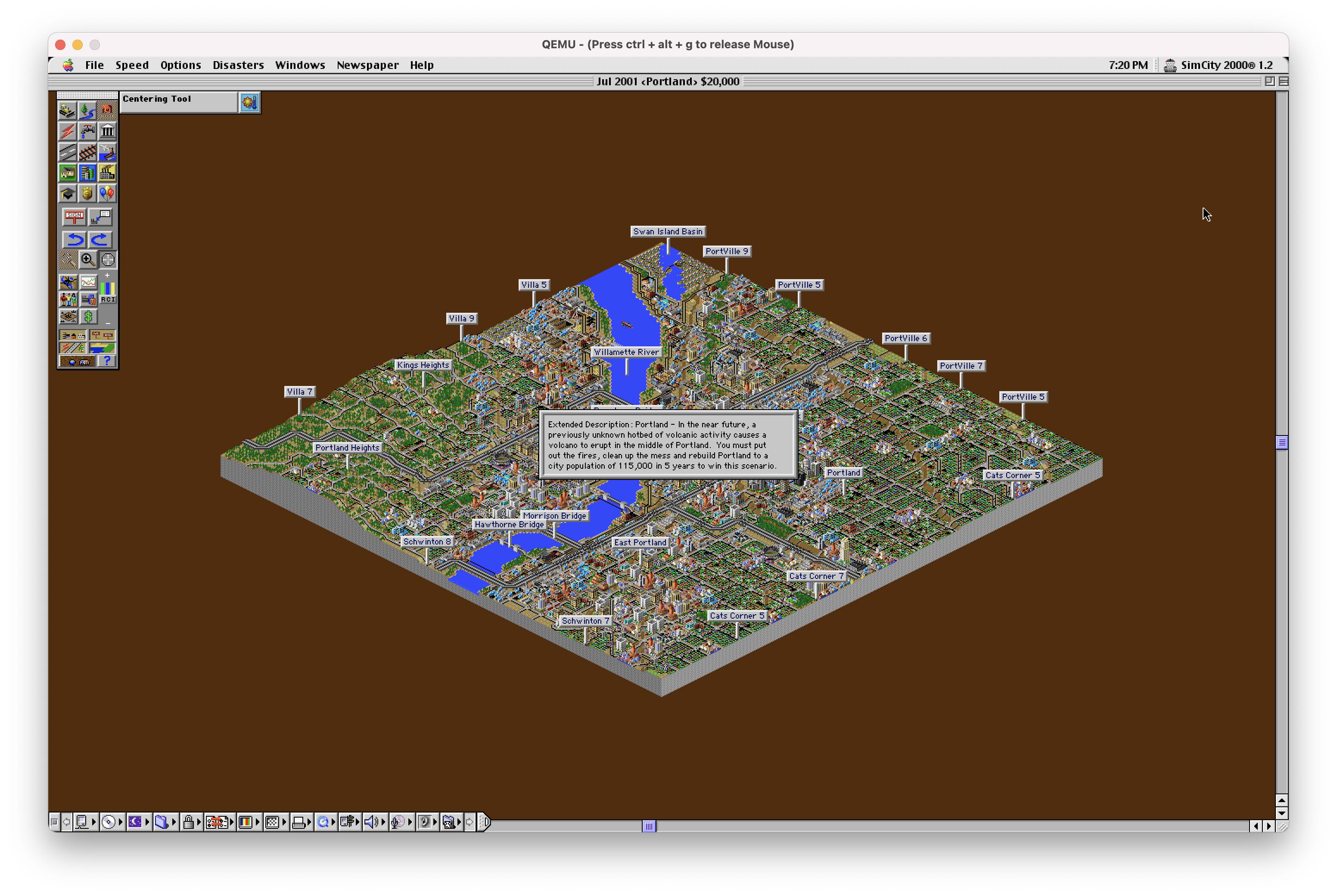 Sim City 2000 in QEMU on Apple Silicon