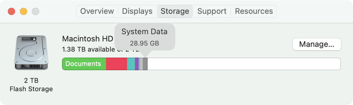 macOS System data