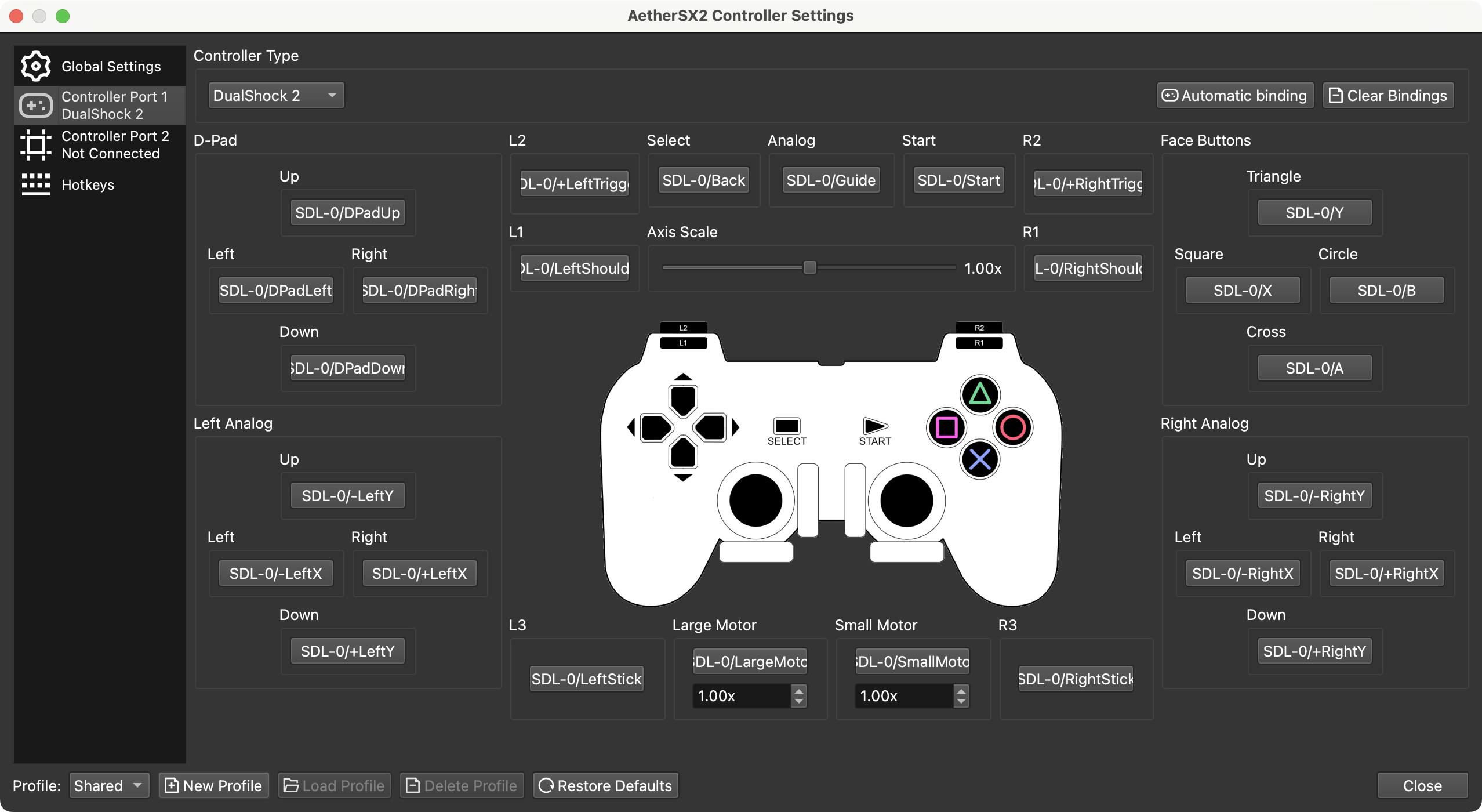 PS2 Emulation - Controllers setup